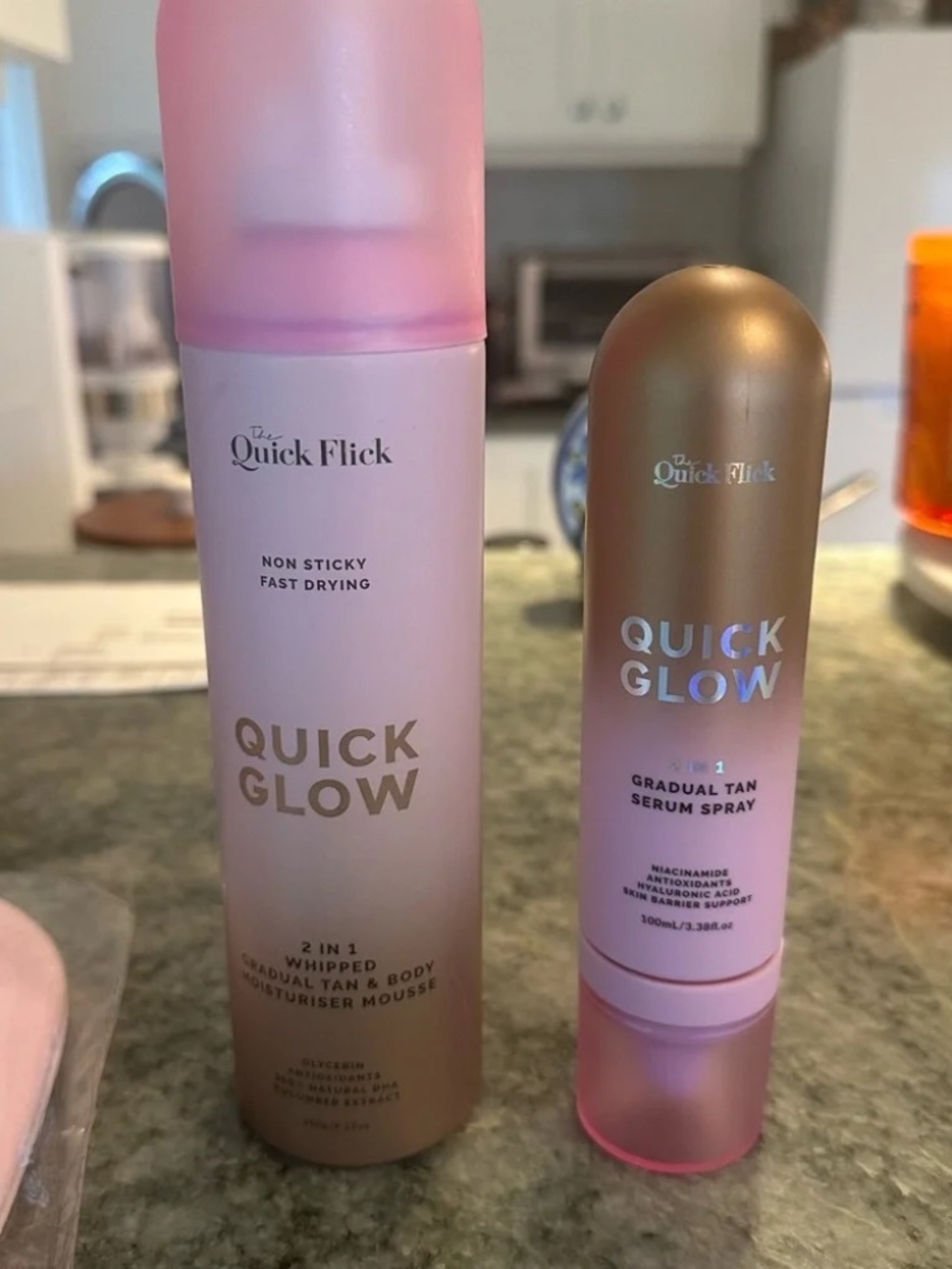 Quick Glow 2-in-1 Whipped Gradual Tan & Body Moisturizer Mousse Set